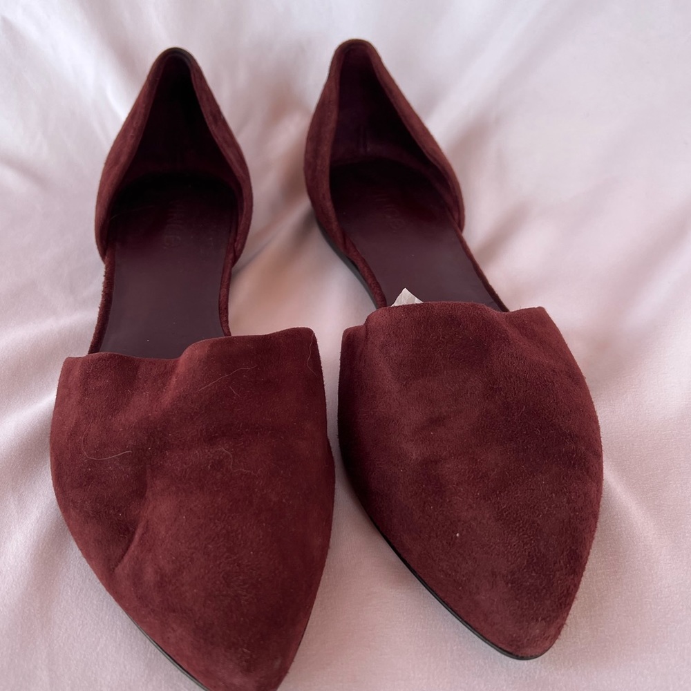 Vince flats burgundy size 9.5
